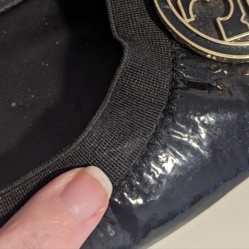 Tory Burch Caroline Patent Leather Ballet Flats - Picture 9 of 12